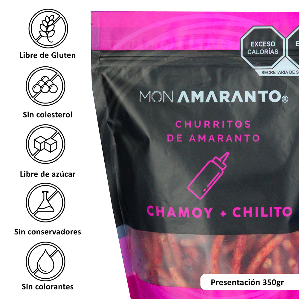 Churritos de Amaranto (350g)- Chamoy + Chilito