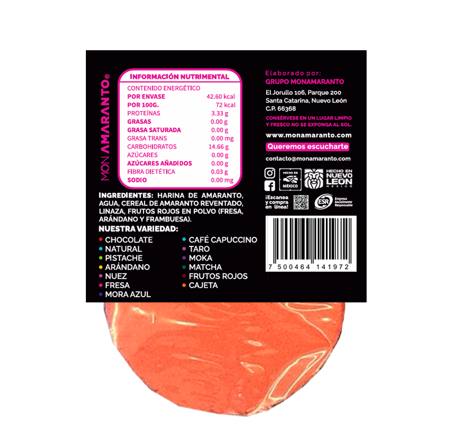 Obleas de Frutos Rojos