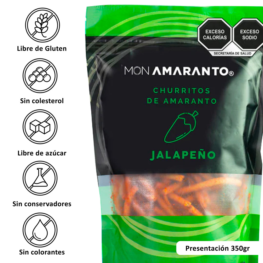 Churritos de Amaranto (350g)- Jalapeño