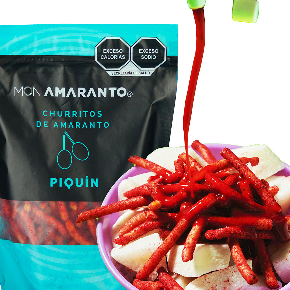 Churritos de Amaranto 350g Piquín | Snack Saludable – MONAMARANTO®
