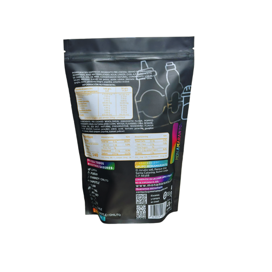 Churritos de Amaranto 350g Salsa Negra | Snack Premium – MONAMARANTO®