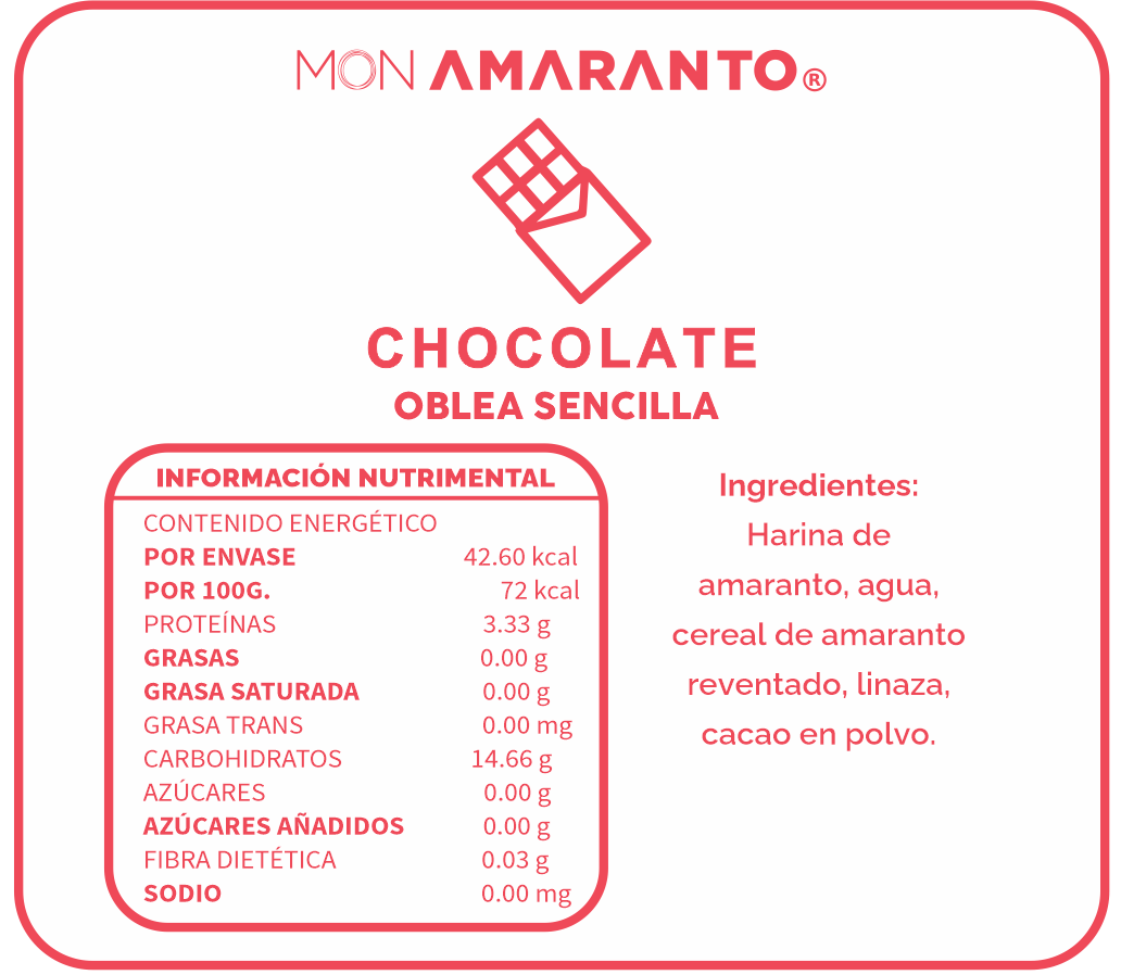 Obleas de Chocolate