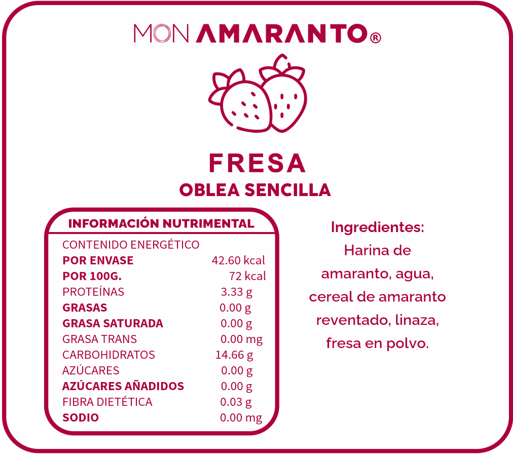 Obleas de Fresa