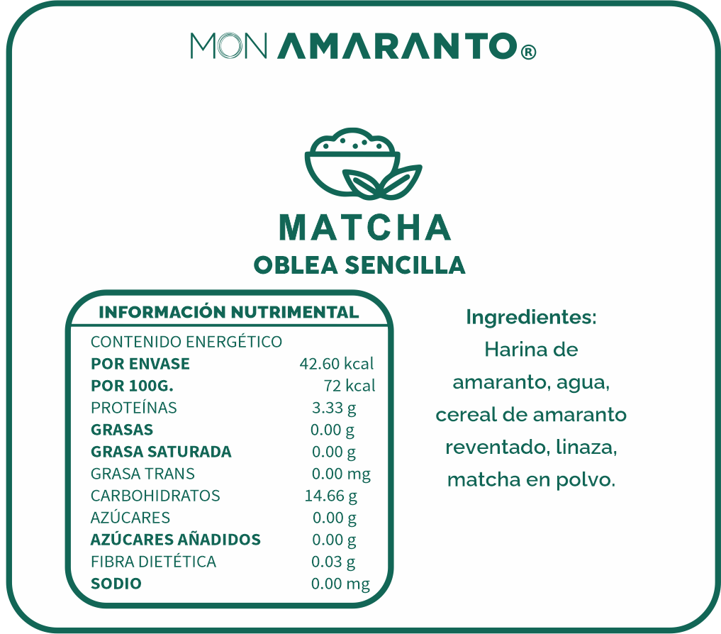 Obleas de Matcha