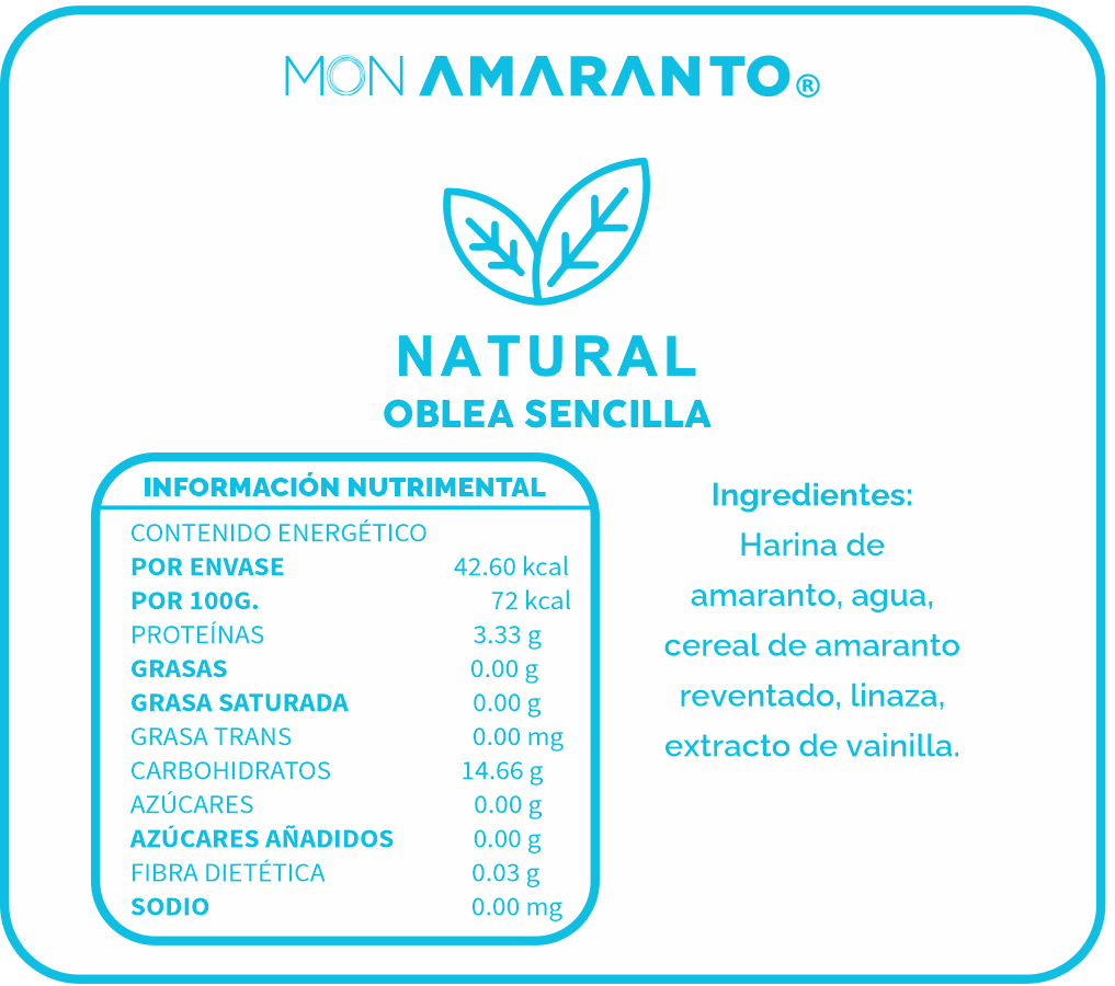 Oblea Natural