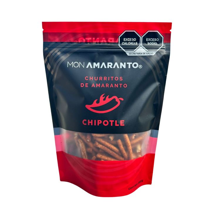 Churritos de Amaranto 350g Chipotle | Snack Gourmet Saludable – MONAMARANTO®