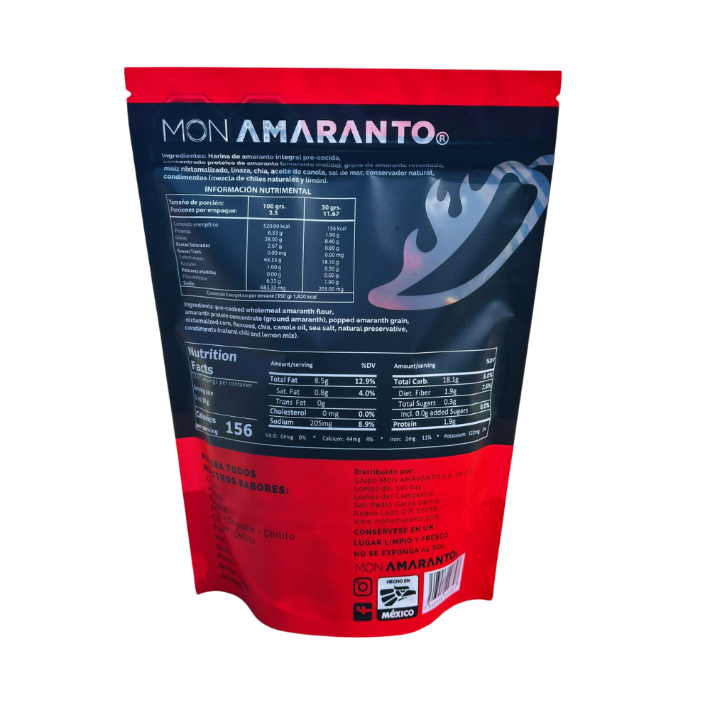 Churritos de Amaranto (350g)- Chipotle