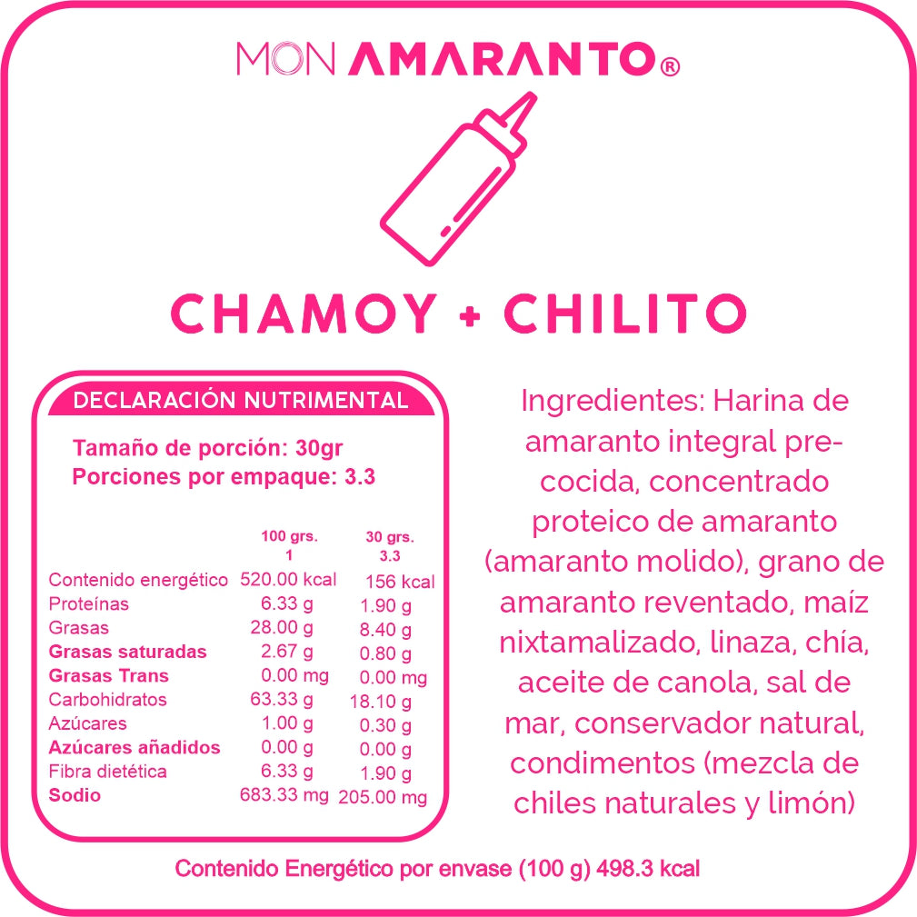 Amaranth Churritos (100g)- Chamoy