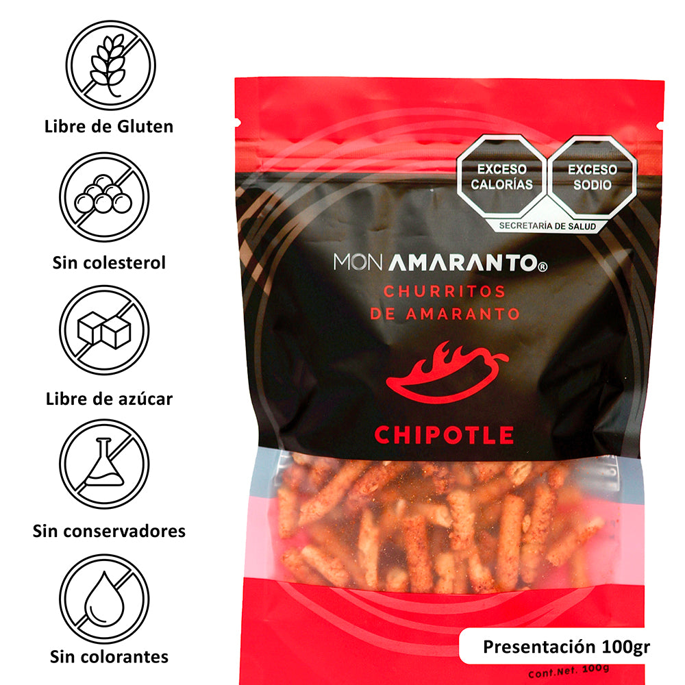 Churritos de Amaranto (100g)- Chipotle