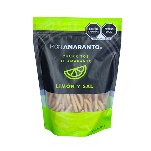 Churritos de Amaranto (350g)- Limón y Sal