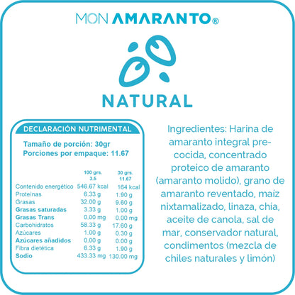 Churritos de Amaranto (350g)- Natural