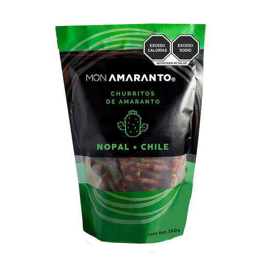 Churritos de Amaranto (350g)- Nopal y Chile