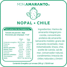 Cargar imagen en el visor de la galería, Churritos de Amaranto (350g)- Nopal y Chile