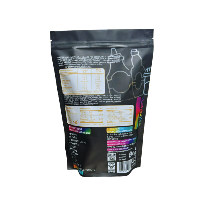 Amaranth Churritos (350g) - Black Sauce