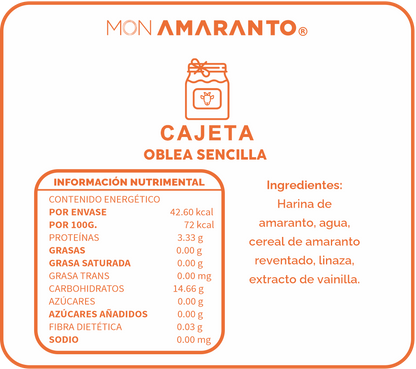 Obleas de Cajeta