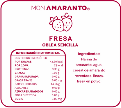 Obleas de Fresa