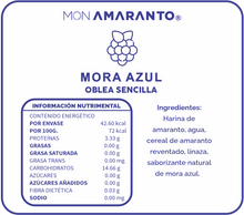 Cargar imagen en el visor de la galería, Obleas de Mora Azul