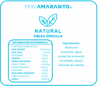 Oblea Natural