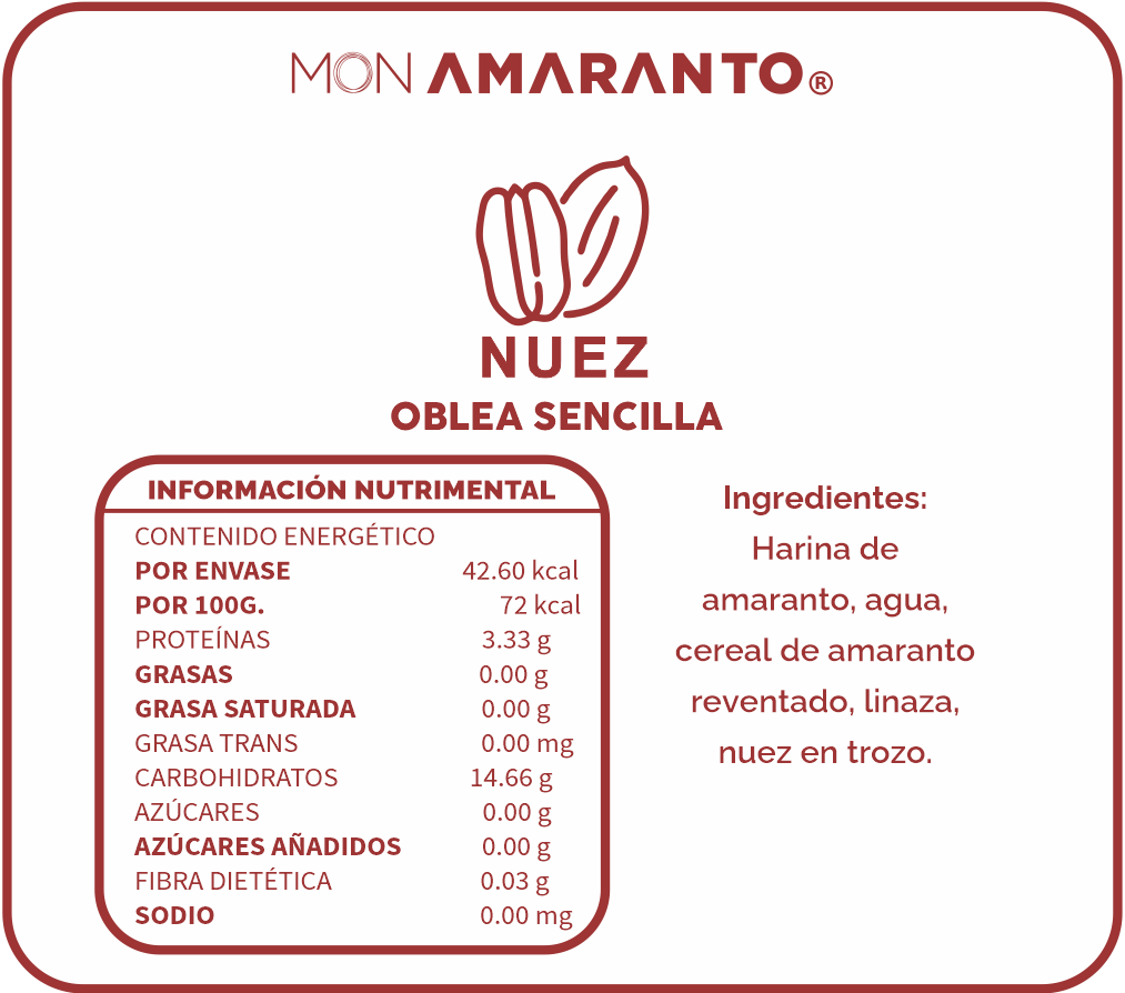 Obleas de Nuez