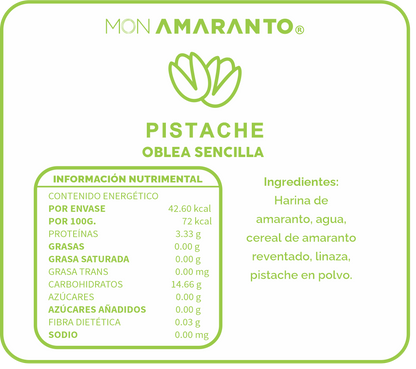 Obleas de Pistache
