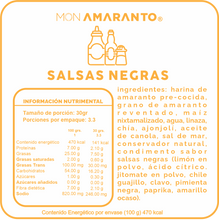 Cargar imagen en el visor de la galería, Churritos de Amaranto (100g)- Salsa Negra