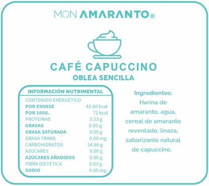 Obleas de Café Capuccino