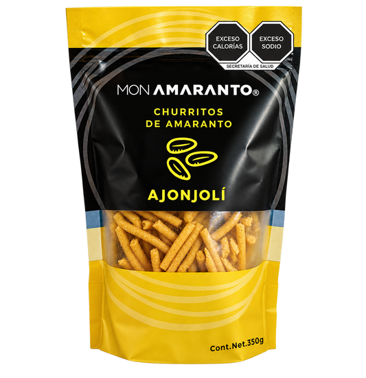 Churritos de Amaranto 350g Ajonjolí | Snack Natural Mexicano – MONAMARANTO®