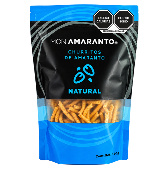 Churritos de Amaranto 350g Natural | Snack Saludable Natural – MONAMARANTO®