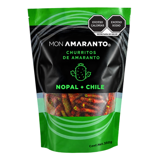 Churritos de Amaranto (350g)- Nopal y Chile