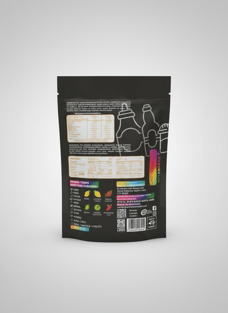 Churritos de Amaranto (100g)- Salsa Negra