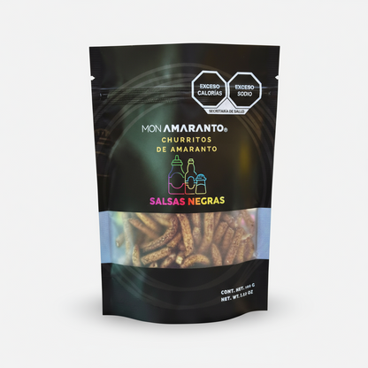 Churritos de Amaranto (100g)- Salsa Negra