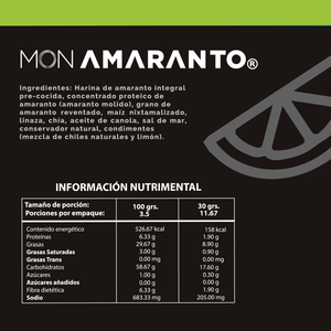 Churritos de Amaranto (350g)- Limón y Sal